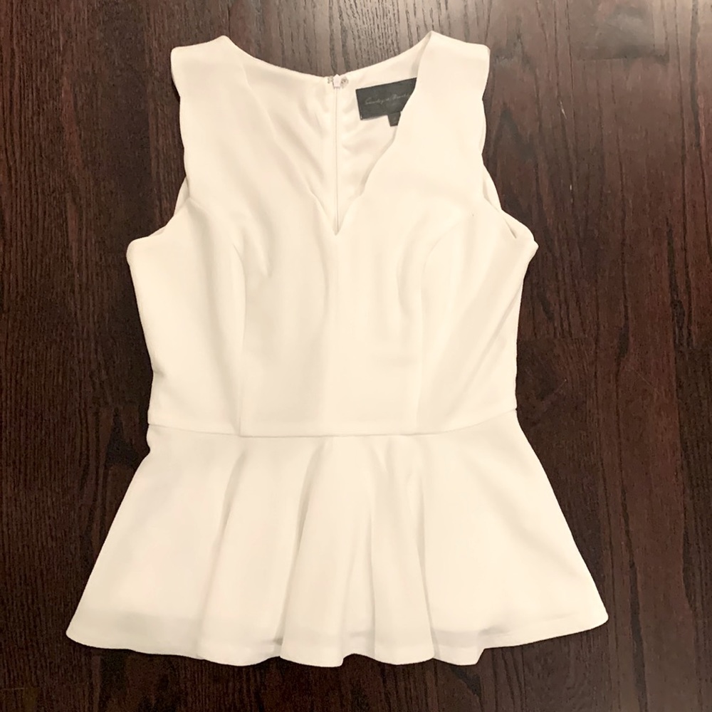 Anthropologie x Sunday in Brooklyn peplum top